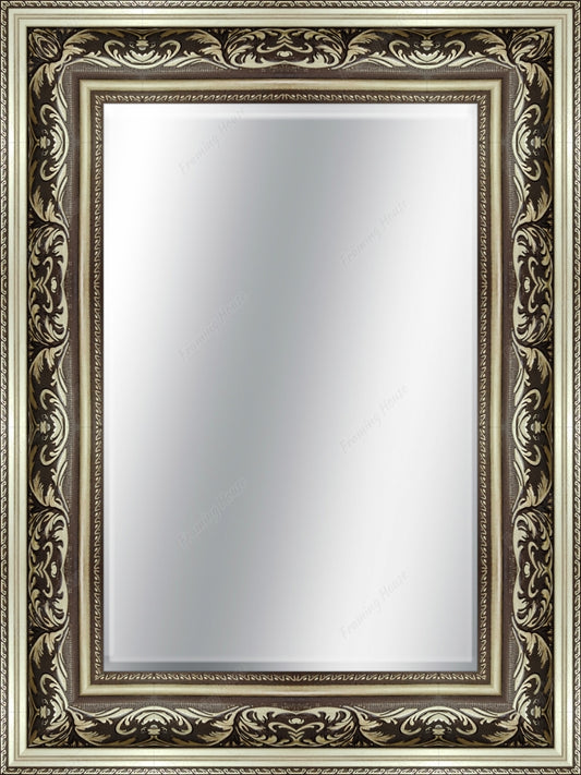 Framed Beveled Mirror