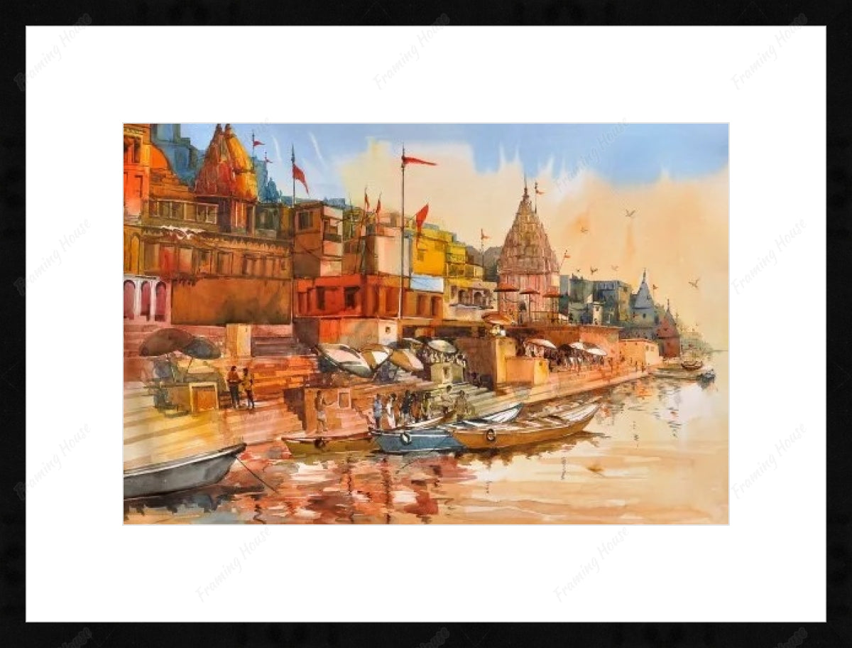 banaras ghat painting